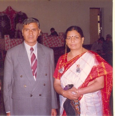 Durga with her husband Sh. Bal K. Kaul